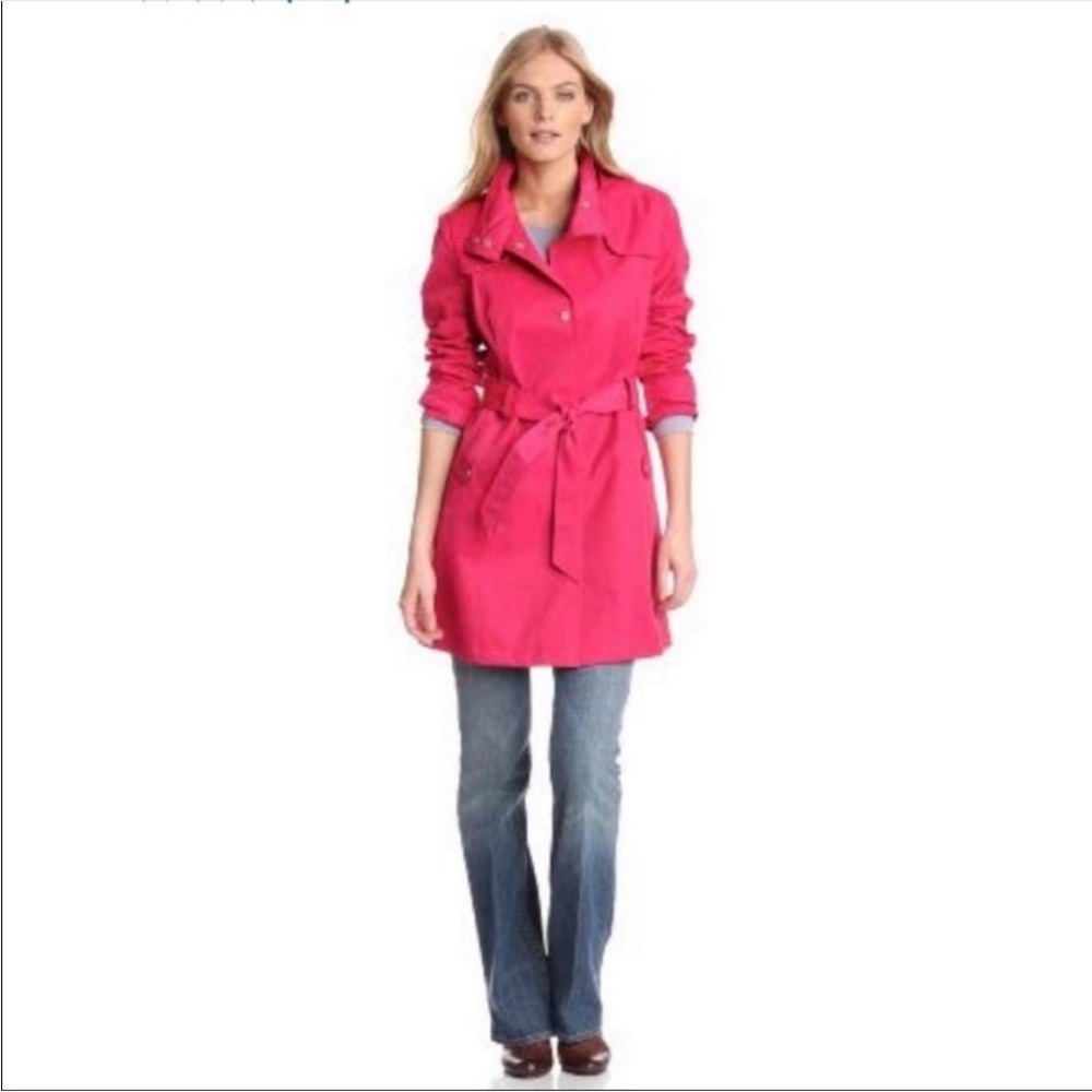 Tommy Hilfiger Pink Trench Rain Coat